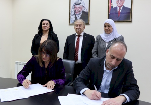 Memorandum of understanding signed with the Business women forum - Palestine.